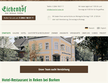 Tablet Screenshot of eichenhof-reken.de